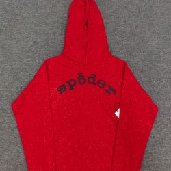 Red VVS Sp5der Hoodie 