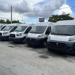 Chevy Express RAM, Pro Master, Ford Transit, cargo Vans