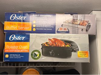 Oster Triple Station Buffet Server and 18 Qt. Roaster Oven