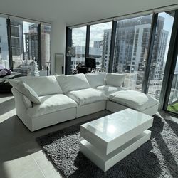 White cloud sectional (NEW SETS) Delivered today