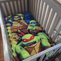 REDUCED Gray Crib Boy/Girl $35