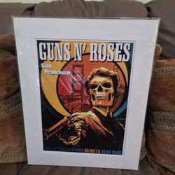 Guns N' Roses 2016 Not in This Lifetime Tour Poster San Fran Reprint Poster Like New
20 1/4" tall x 16" wide