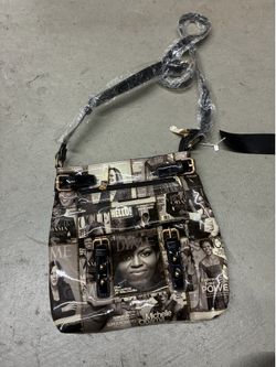 michelle obama magazine collage purse crossbody bag
