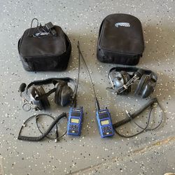 2 Rugged Radios With Headsets
