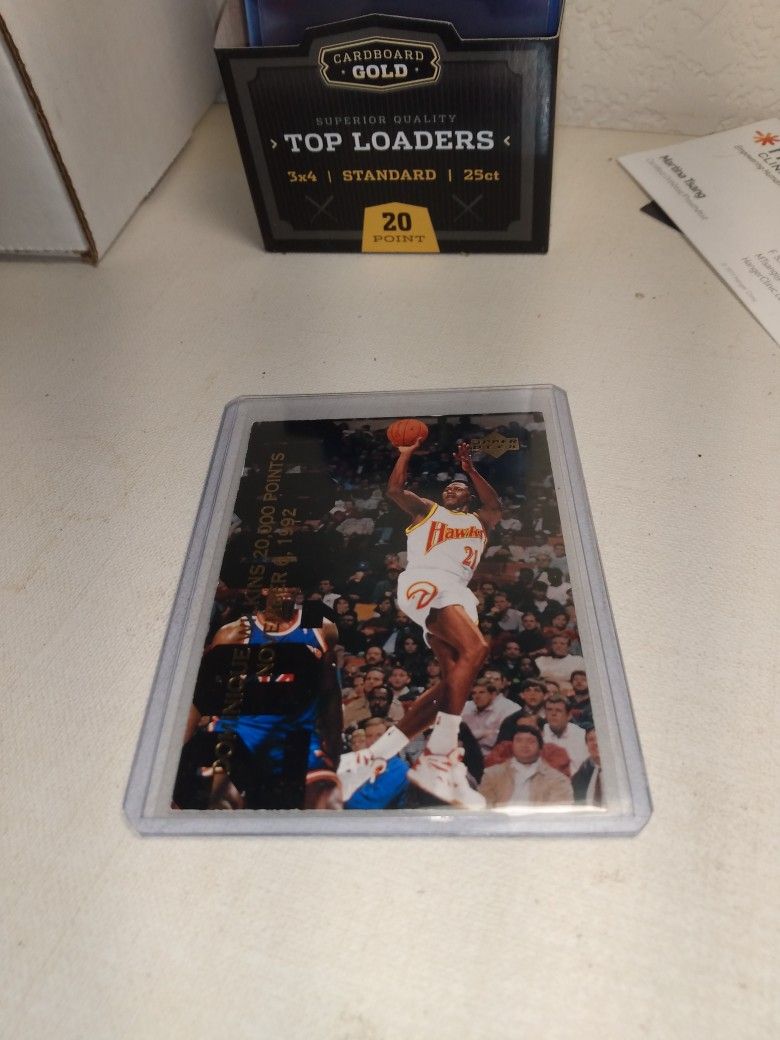 1993 Upper Deck Hologram Michael Jordan Dominique Wilkins 20,000 Points Card