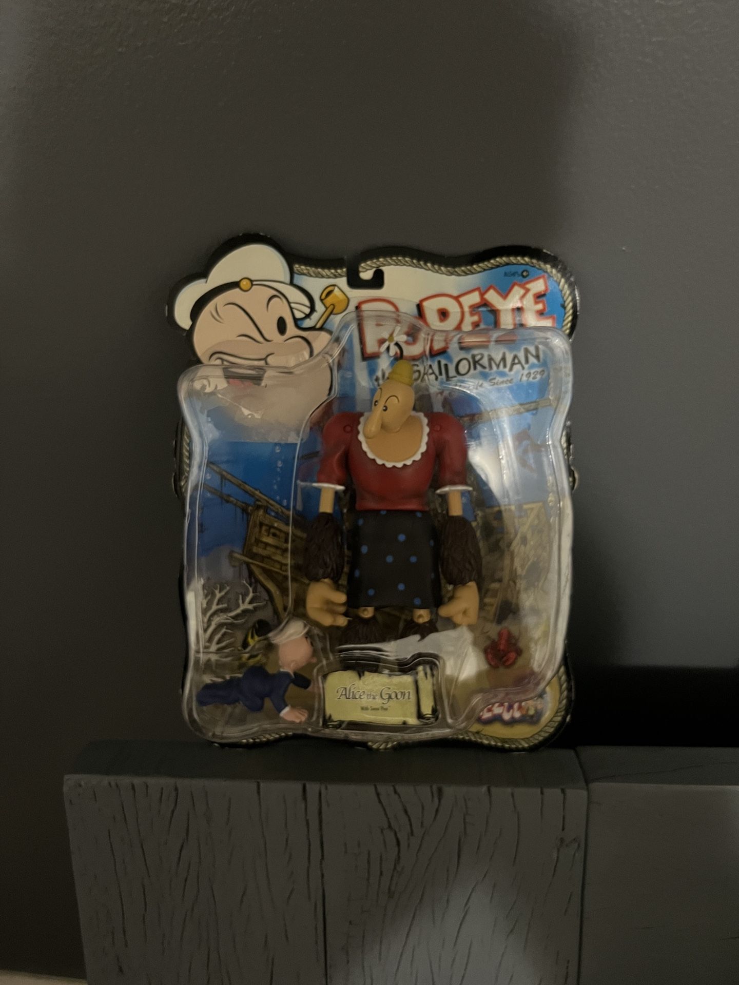 Mezco Popeye Alice The goon with swee’pea 2004 Sealed Very Rare