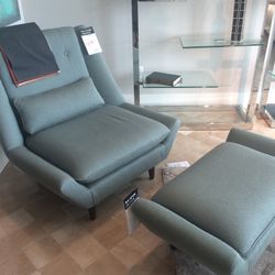 Contemporary Chair And Ottoman