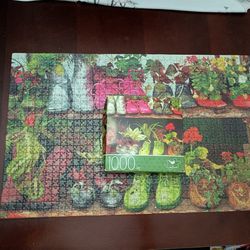 3/$10 ⭐ 1000 Piece Cardinal Puzzle of Shoes with Plants