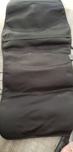 Car seat cover with massager and heat