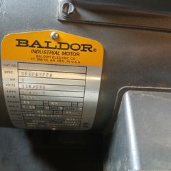 Baldor Industrial Motor 1 HP 1-Phase 115/230V 3450 RPM