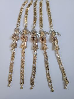 Santa Muerte  Chain Bracelets