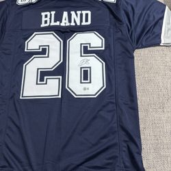 Daron Bland Signed Autograph Custom Jersey - JSA Coa Sticker Only - Dallas Cowboys 