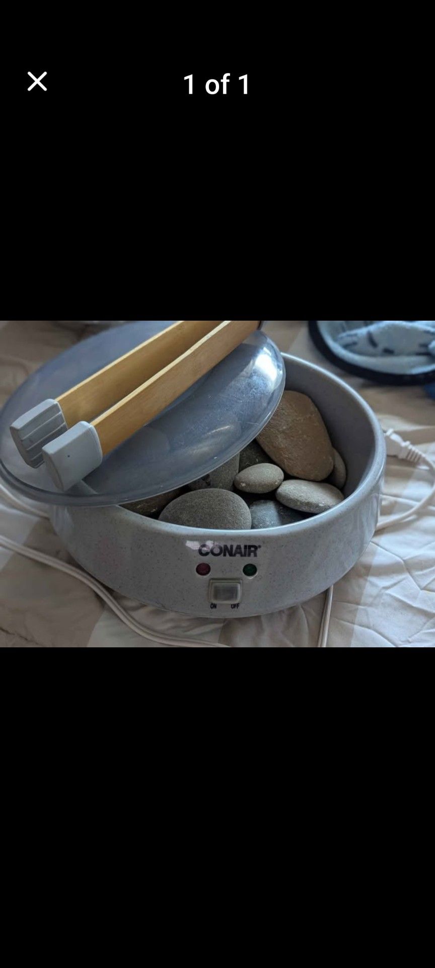 Conair Heated Stone Spa Therapy System Hot Rocks Body Benefit Warm Massage