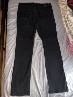 Black True Religion Jeans with flaps 32