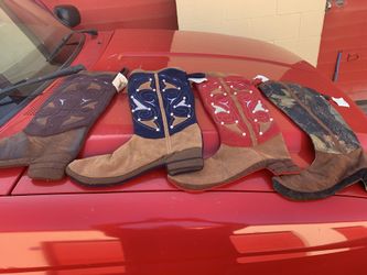 4- Cowboy Boot Christmas Stockings $30.00 for all 4