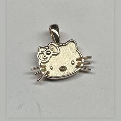 14k Gold Hello Kitt Pendant 