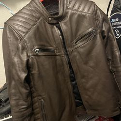 RST Moto Perforated Leather Motorcycle Jacket
