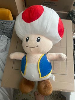 Large toad plushie Nintendo