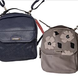 Pair Rosetti DAISY Backpack Bags Navy (NWT) Butterflies & Gray Floral MSRP$59.00