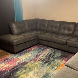 Charcoal, Sectional Couch