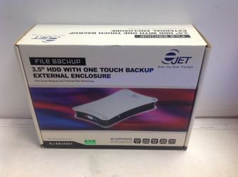 Brand New eJET 3.5" HDD with One Touch Backup External Enclosure