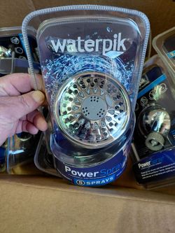 Waterpik showerhead in brushed nickel, multiple available