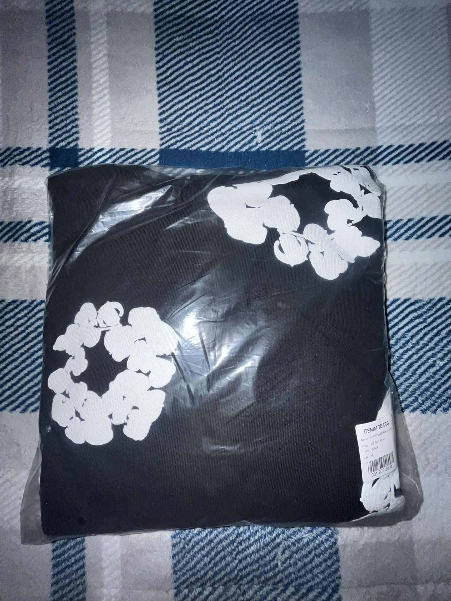 Denim tear Black Hoodie