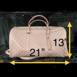 Pink Tote Bag Duffle Bag NIB