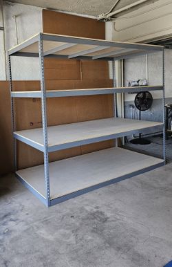 Industrial Shelving 8 ft W x 4 ft D 4 Tier Warehouse Storage Rack Similar to Uline Stronger Than Home Depot Lowes And Costco Delivery Available