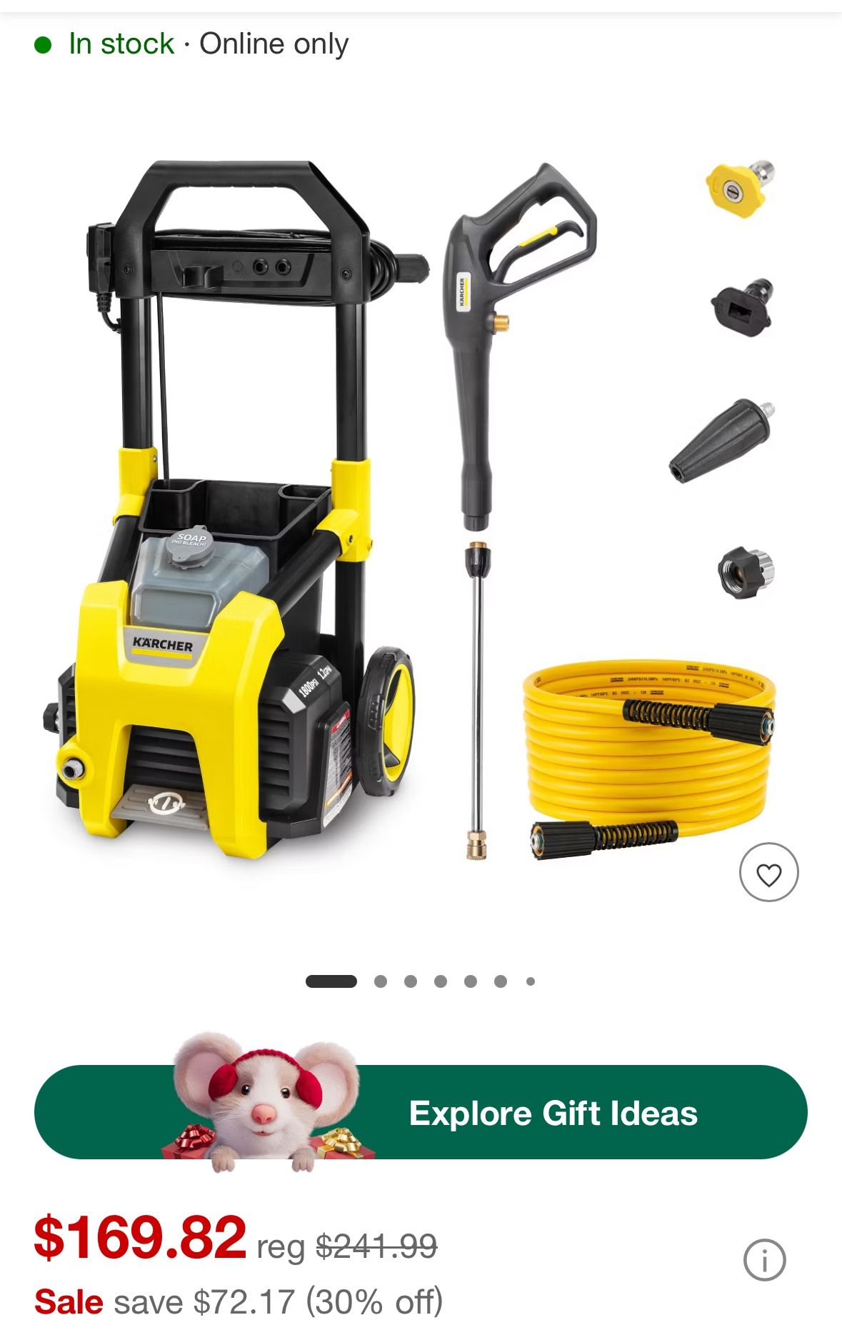 Pressure Washer 1800