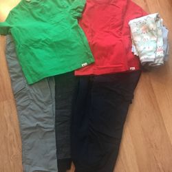 Boys Pants And Shirts 👕  And Pajamas Size 5t