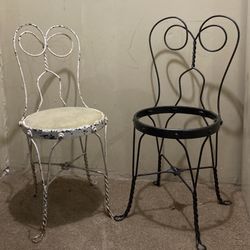 Vintage Ice Cream Parlor Chairs