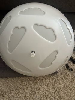 Vintage IKEA Skojig white cloud ceiling light