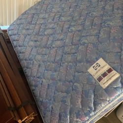 Full size Mattress and Bed Frame- Sealy