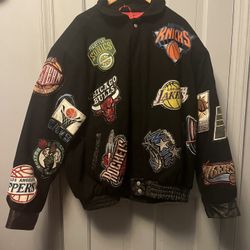 Vintage Jeff Hamilton  Nba Team Logo Coat 