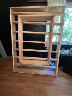Hard wood floating bed Full size