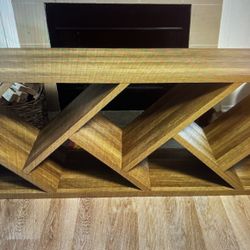 Console- Book Case- TV Stand-Wine Rack- New Condition 