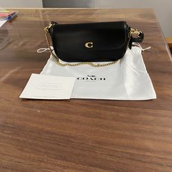 Coach Brook Small Leather Flap Slim Shoulder Bag