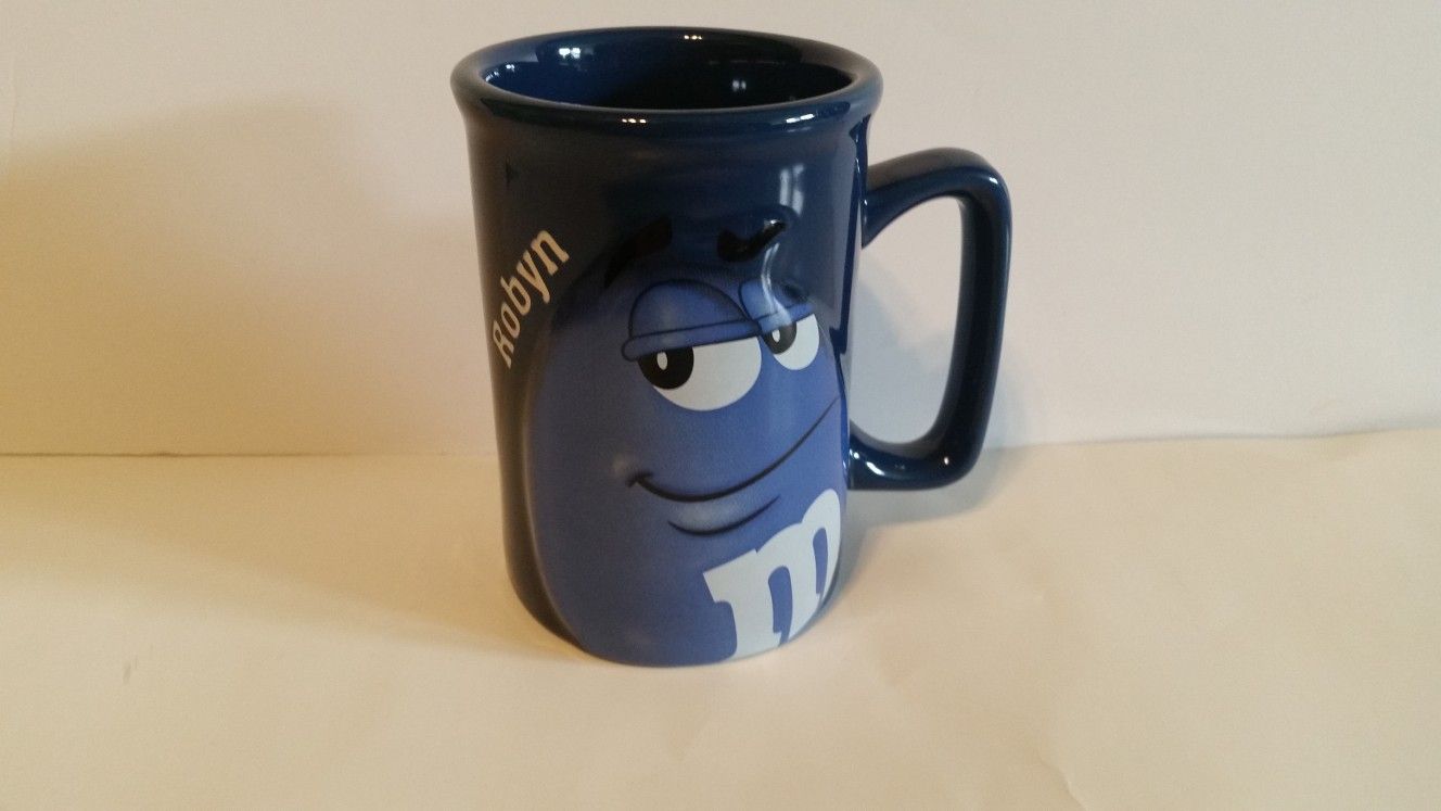 M&Ms Blue Coffee Cup