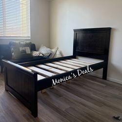 Twin Solid Wood Bed Frame $300