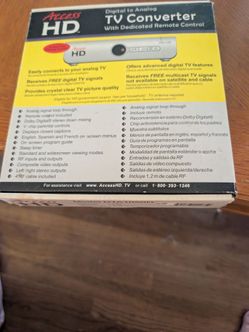 Digital to analog TV converter box