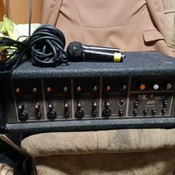 Peavey  XM 4 Mixer Amp with 2 Audio Technica microphones