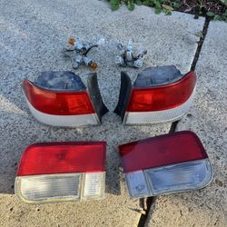 Honda Civic EJ8 96–98 OEM Tail Lights + Wiring 