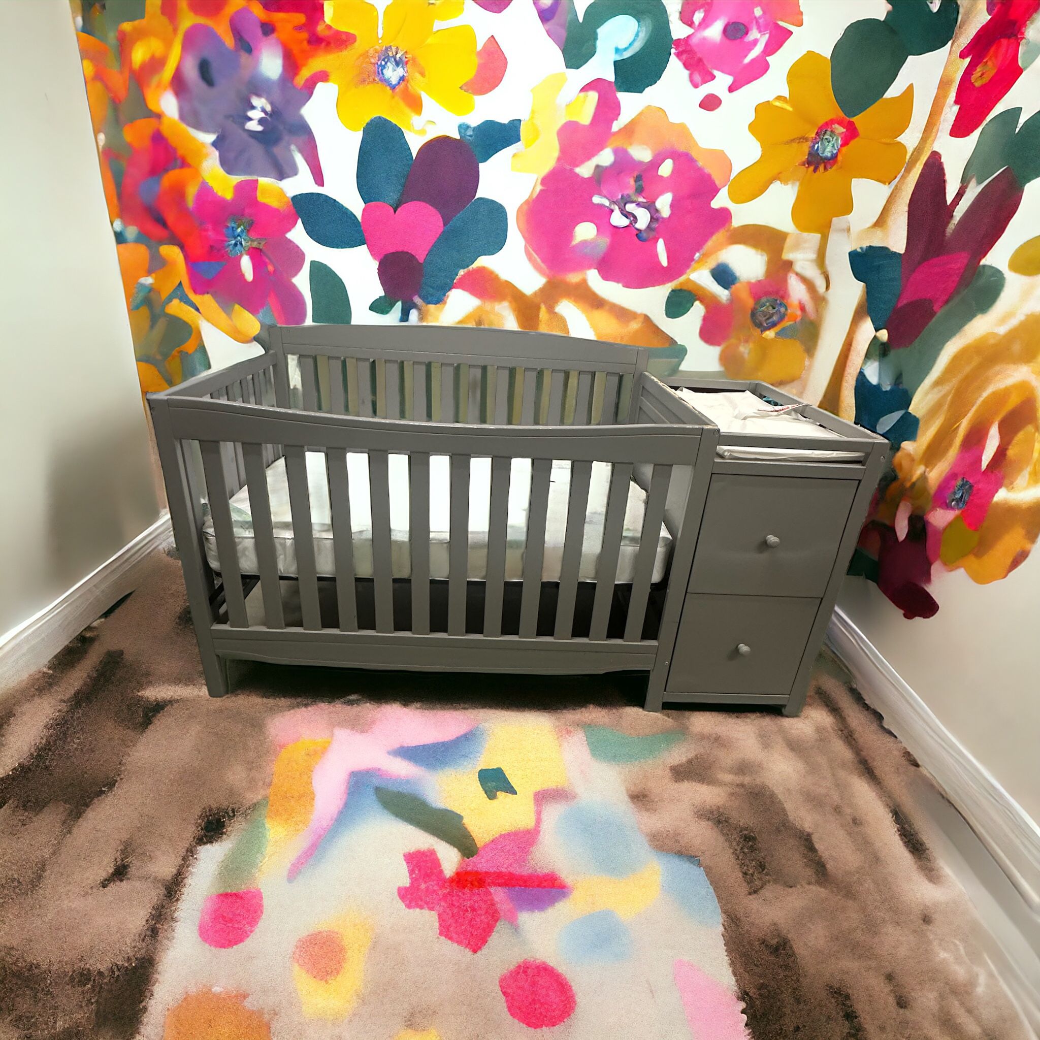 Crib With Changing Table