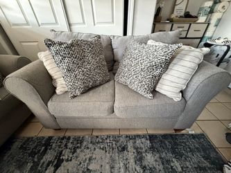Light Grey 2 Seater Sofa From Bobs Furniture