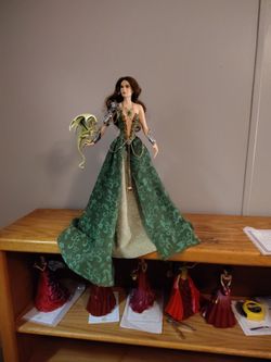 Ashton Drake "Emerald Enticement" Doll With Dragon 