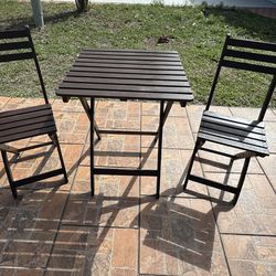 Cute 3 Piece Patio Set Foldable
