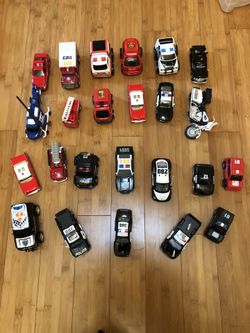 Police And Fire Cars