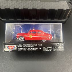 1:43 1949 Mercury Coupe, Red, Fire Chief by Motor Max