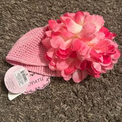 Infant Hat With Flower